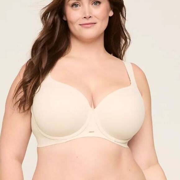 Cacique Other - CACIQUE Modern Luxe Lightly Lined Balconette Bra Size 50B Sand Dollar Tan Beige